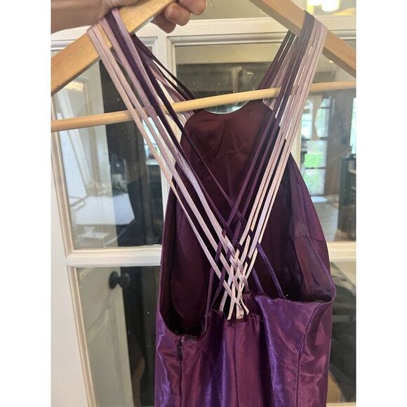 Vintage Nadine Purple Ombré Whimsygoth Y2K Fairy Formal Maxi Dress Medium     Aa - Picture 5 of 7